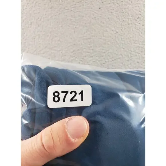 Nike Sweatshirt Women's Large Blue 1/2 Zip Fleece Team Jacket Cotton Stretch - Picture 12 of 12